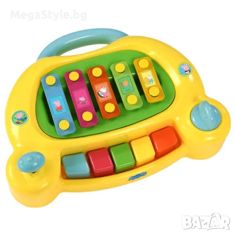 Музикална играчка 2-в-1 Peppa Pig My First Piano (Пиано и Ксилофон), снимка 2 - Музикални играчки - 55737741