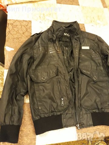 Мъжко черно марково яке стилен бранд, снимка 3 - Якета - 35206364