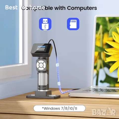 Микроскоп дигитален LINKMICRO LM112 500Х, снимка 3 - Образователни игри - 47723784