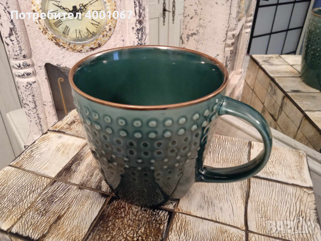  голяма порцеланова чаша за кафе и чай, от Португалия, снимка 1