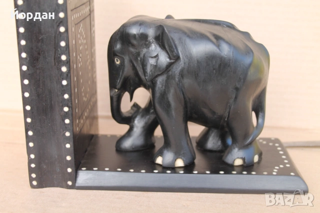 Дървена фигура Слон за Книга, снимка 9 - Антикварни и старинни предмети - 54149891