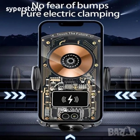 Стойка за телефон с безжично бързо зареждане Digital One SP01032 FJ26, и сензор за отваряне, за възд, снимка 5 - Безжични зарядни - 52532978