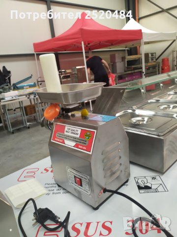 Професионална електрическа месомелачка ТК-12 с редуктор. Чисто нова. Хит цена 389лв/198,89€, снимка 15 - Месомелачки - 33790331