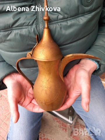 много стара арабска / дала / - кафеник, снимка 6 - Антикварни и старинни предмети - 54206313