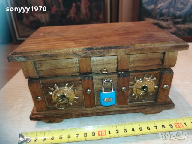 дървен морски сандък 0903211726, снимка 3 - Колекции - 32097761