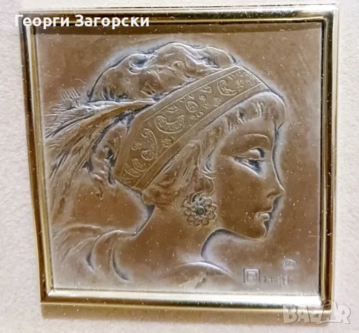 Картина рисувана върху сребърно  фолио, снимка 8 - Картини - 50305680