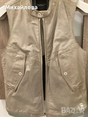 G-Star Raw, Кожен елек, размер М, снимка 8 - Елеци - 56256020