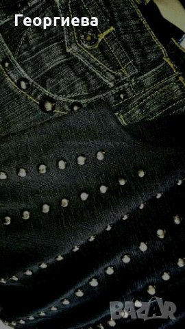 Черна дънкова пола и потник🍀❤S,M,M/L🍀❤арт.1014, снимка 9 - Комплекти - 29748759