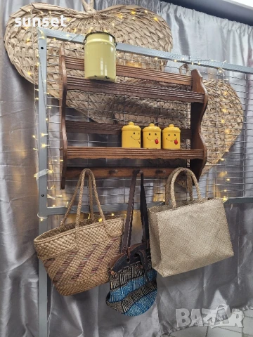 голам дървен стелаж, етажерка, снимка 6 - Етажерки - 50642299