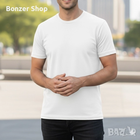 Мъжки тениски от 100% памук – 8 различни цвята, снимка 10 - Тениски - 51850112