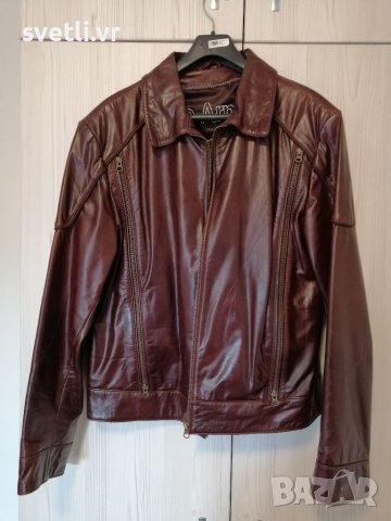 Кожено яке, снимка 2 - Якета - 40760421