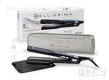 Преса за коса Imetec Bellissima Steam Elixir R9501 Керамика Черна