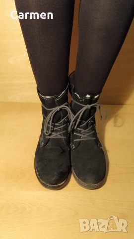 Tamaris немски боти от естествена кожа, снимка 5 - Дамски боти - 31278770