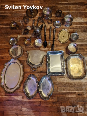 Продавам посребрена посуда