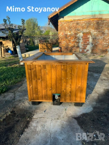 Дървена вана за студени терапии