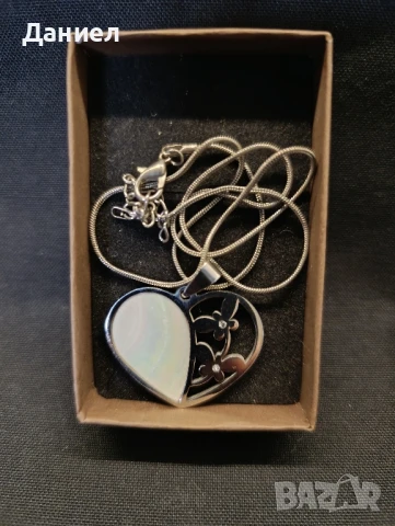 Дамски синджир със сърце, снимка 2 - Колиета, медальони, синджири - 51310627