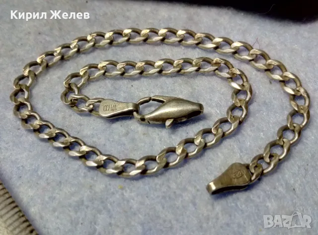 ВИНТИДЖ СРЕБЪРНА ГРИВНА МАРКОВО СРЕБРО 925 ODEMA КЛАСИЧЕСКА ПЛЕТКА с НУЖДА от ХАЛКИЧКА в КРАЯ 49740, снимка 9 - Гривни - 49553259