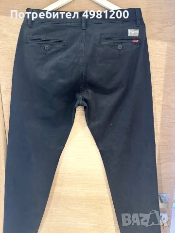 Мъжки черен панталон Levi’s chino, снимка 3 - Панталони - 56538209