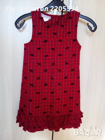 Червена Кокетна рокличка, снимка 2 - Детски рокли и поли - 30499483