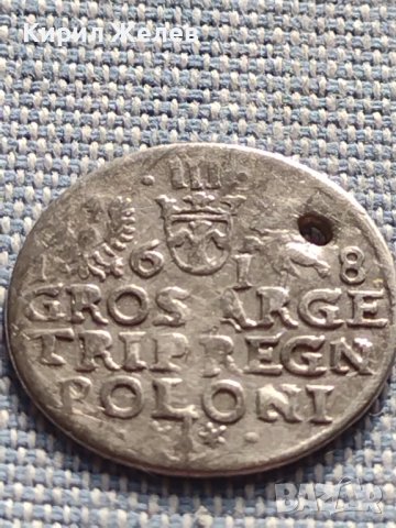 Сребърна монета 3 гроша 1618г. Сигизмунд трети Полша 28452, снимка 8 - Нумизматика и бонистика - 42900195