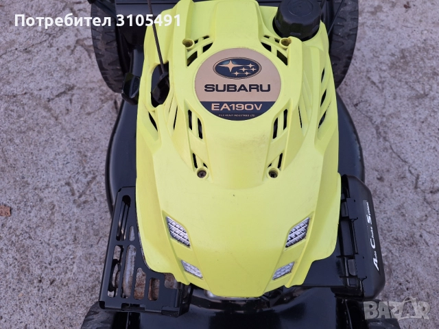 Косачка Husqvarna Subaru 5.5 к.с. 51см нож мулчираща големи гуми, снимка 11 - Градинска техника - 52238948