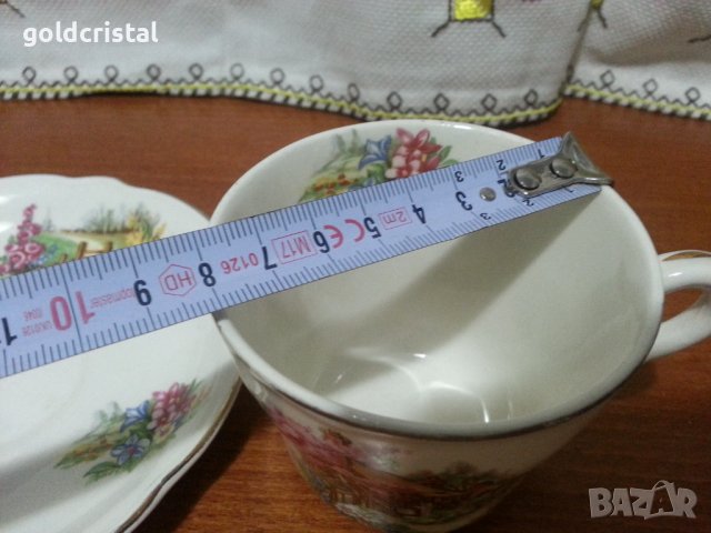Английски порцелан сет за чай, снимка 5 - Антикварни и старинни предмети - 42868042