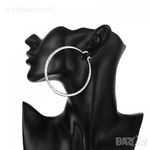 Сребърни обеци - Халки Фигаро 925 Код BH332, снимка 8 - Обеци - 29651459