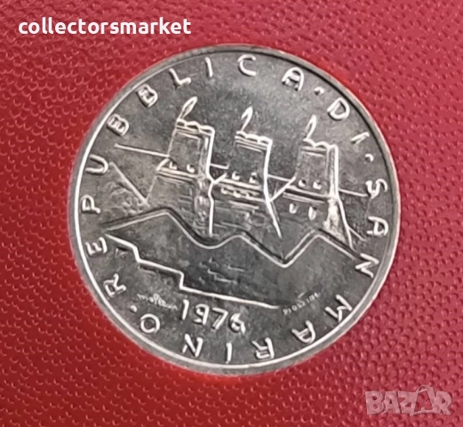5 лири 1976, Сан Марино, снимка 2 - Нумизматика и бонистика - 52953298