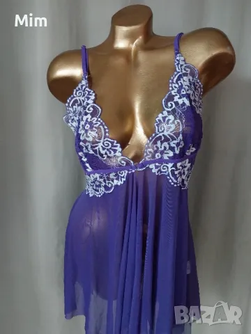 Avid Love XL Лилава къса ,ефирна нощничка , снимка 3 - Нощници - 47516142