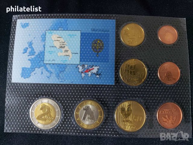 Пробен Евро Сет - Мартиника 2007 , 8 монети , снимка 2 - Нумизматика и бонистика - 44265622