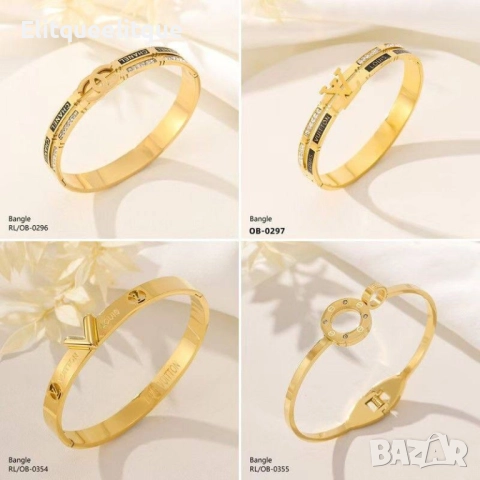 гривни от висококачествена стомана hermes chanel louis vuitton , снимка 3 - Гривни - 52185521