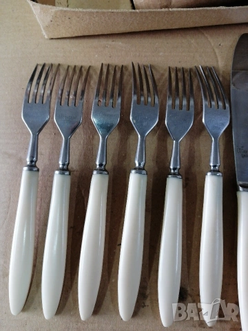 Комплект ножове и вилици от СССР , снимка 3 - Прибори за хранене, готвене и сервиране - 54362455