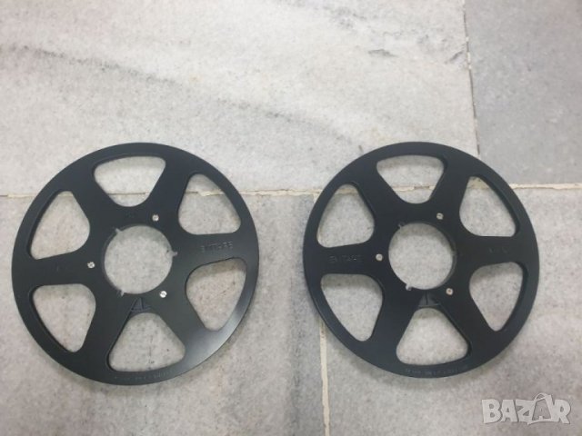 26,5см 10,5” black Черни алуминиеви магнетофонни ролки Emitape Празни шпули. По 50лв./бр., снимка 1