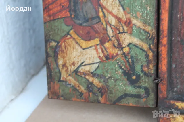 Домашна Българска икона триптих , снимка 8 - Икони - 50071461