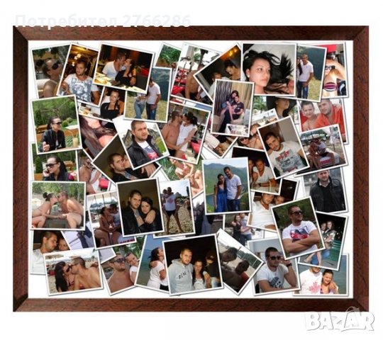 Колаж със снимки /в рамка/, снимка 2 - Романтични подаръци - 32131351