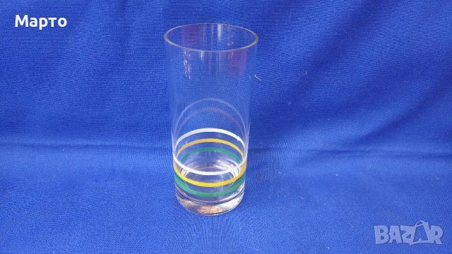 Ретро чаши за безалкохолно с цветни рингове , снимка 6 - Антикварни и старинни предмети - 42141901