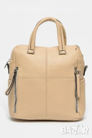 Дамска раница от еко материал с отделящи се презрамки, снимка 10 - Чанти - 49275428