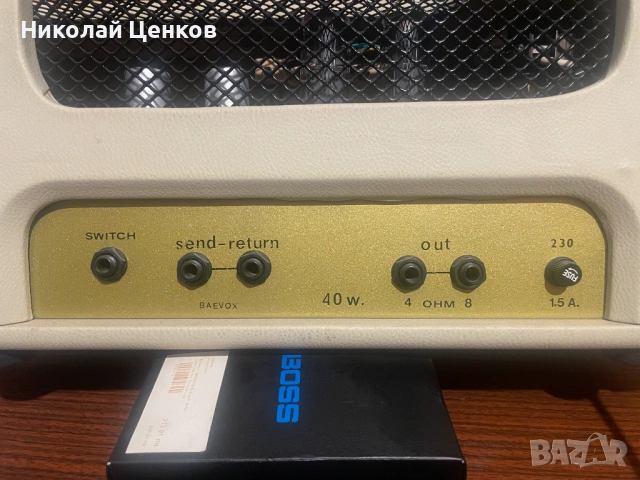 Продавам лампов усилвател за китара 40W, снимка 4 - Китари - 54239727