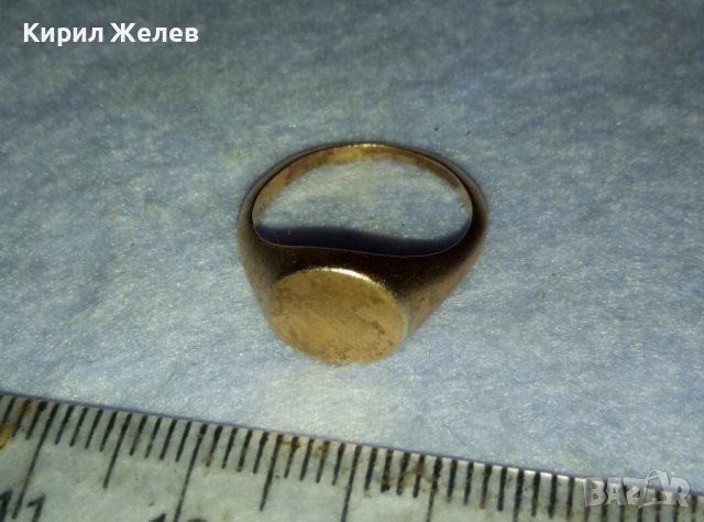 МАРКОВ ПОЗЛАТЕН СРЕБЪРЕН ПРЪСТЕН СРЕБРО 925 ДИЗАЙНЕРСКИ КЛАСИЧЕСКИ СТИЛЕН МОДЕЛ 31178, снимка 2 - Пръстени - 42452976