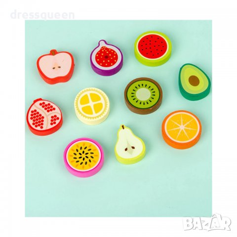 3666 Дървена игра с рибки,числа,животни и фигурки, снимка 2 - Образователни игри - 37684072