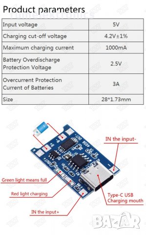Charging Board With Protection Dual Functions Li-ion