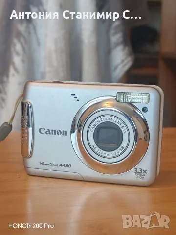 Canon powershot a480, снимка 3 - Фотоапарати - 55766424
