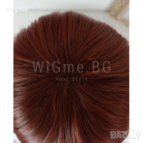 Къса рижава перука с бретон Лин, снимка 5 - Аксесоари за коса - 34355506