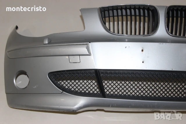 Предна броня BMW E87 Serie 1 (2004-2007г.) 51117151823 с отвори за пръскалки, снимка 2 - Части - 50696389