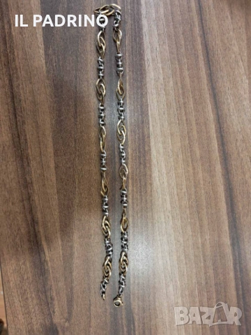 Златен синджир 14к дизайнерска плетка Инфинити., снимка 2 - Колиета, медальони, синджири - 53075742