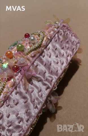 Нова розова бална чантичка Русалка абитуриентска клъч, снимка 8 - Чанти - 31452357