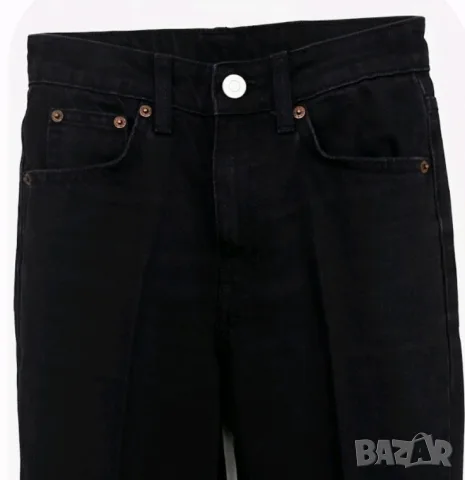 ДАМСКИ ЧЕРНИ ДЪНКИ Zara, снимка 4 - Дънки - 56017008