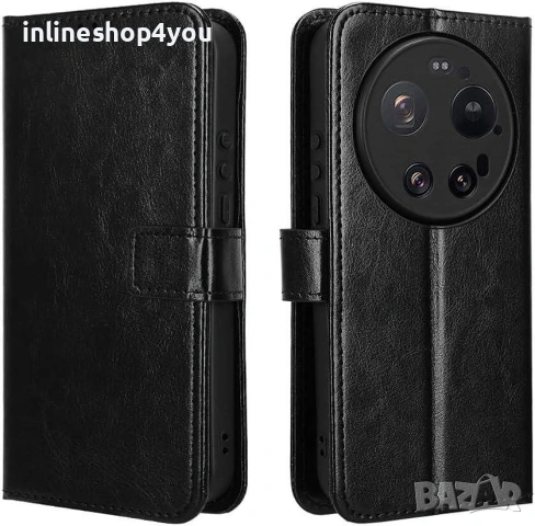 Кожен Калъф Тип Тефтер за Xiaomi 17 Ultra със защита на камерите, снимка 2 - Калъфи, кейсове - 54361790