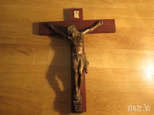 Стар кръст разпятие Христово, Исус Христос 31х 23см религия бог