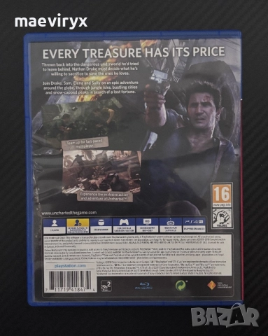 Uncharted 4: A Thief’s End за PS4, снимка 2 - Игри за PlayStation - 52340980